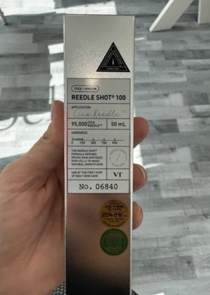 VT Reedle Shot 100 — 50ml, nearly full